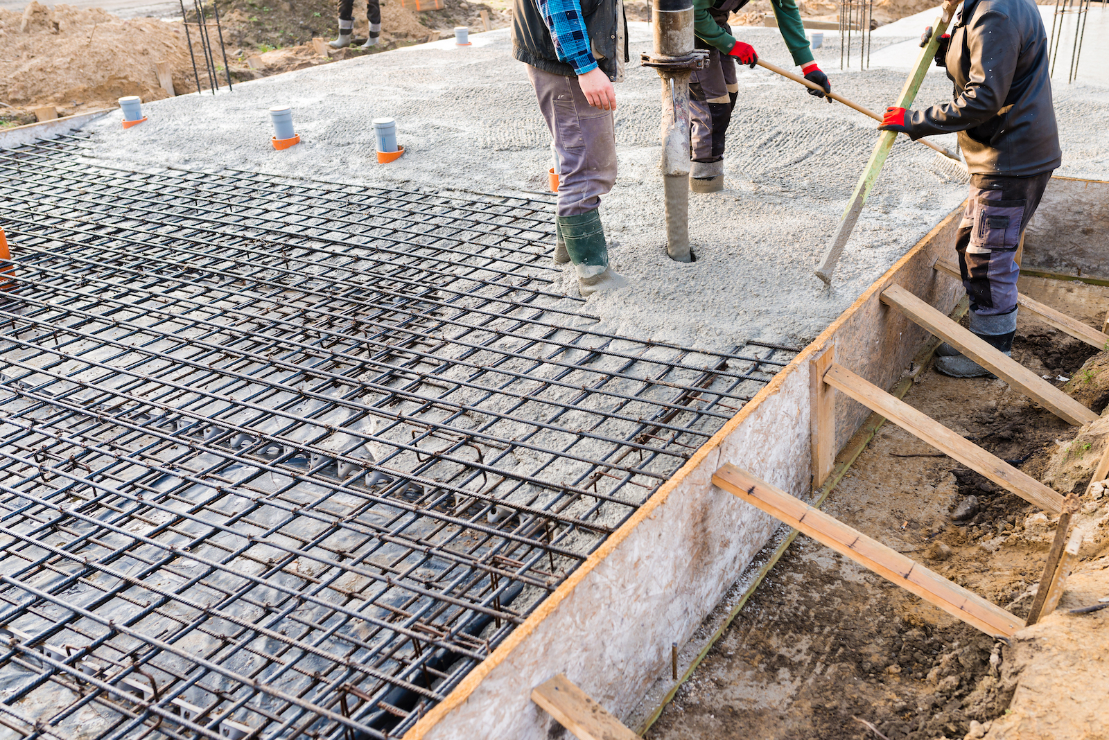 beton storten in bekisting